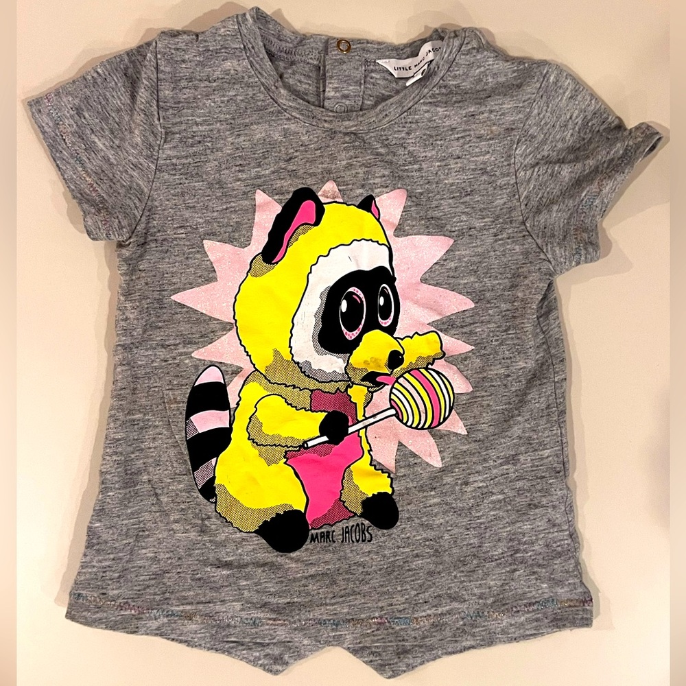 Little Marc Jacobs baby raccoon T-shirt